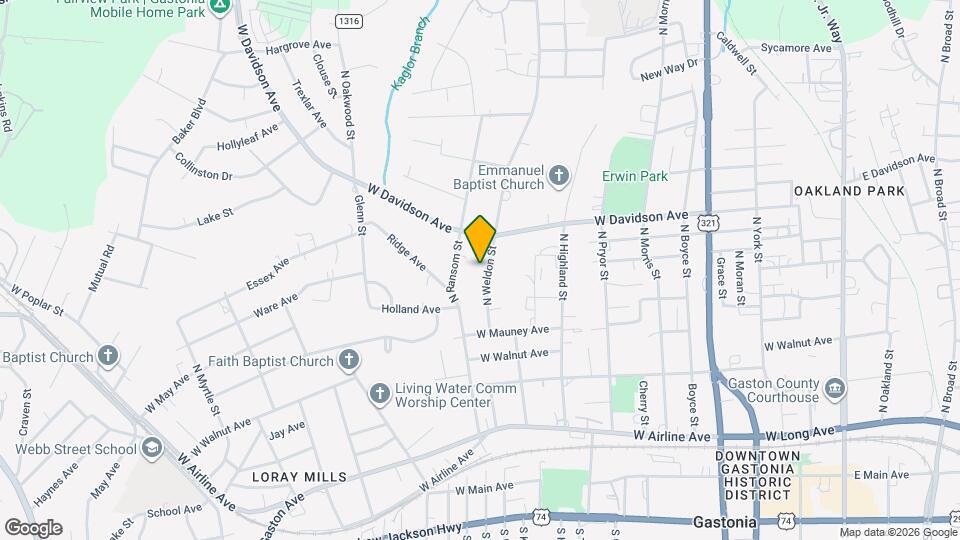 631 N Weldon St Map and Location Details