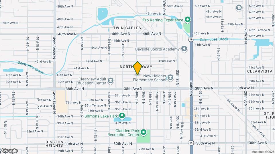 3995 40th St N Map and Location Details