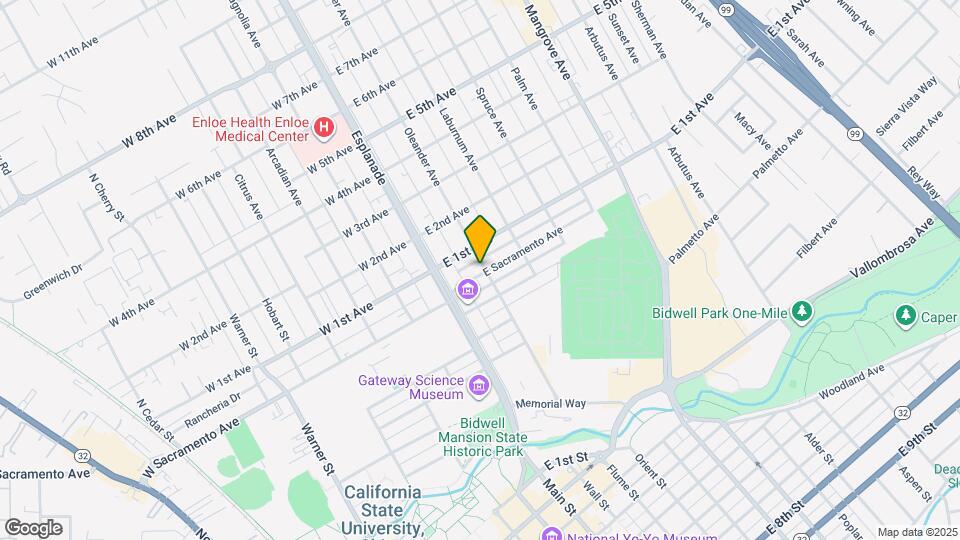 198 E Sacramento Ave Map and Location Details