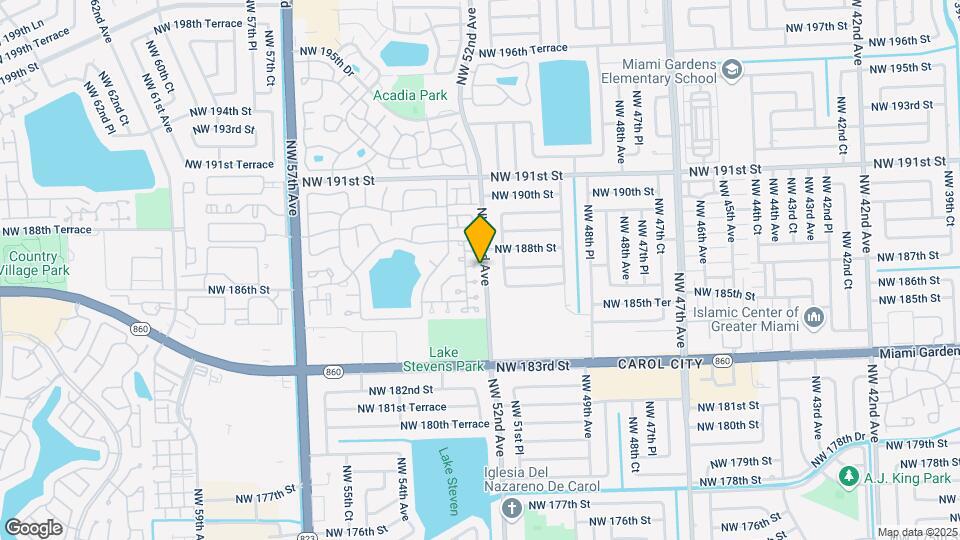 5202 NW 187th St Map and Location Details