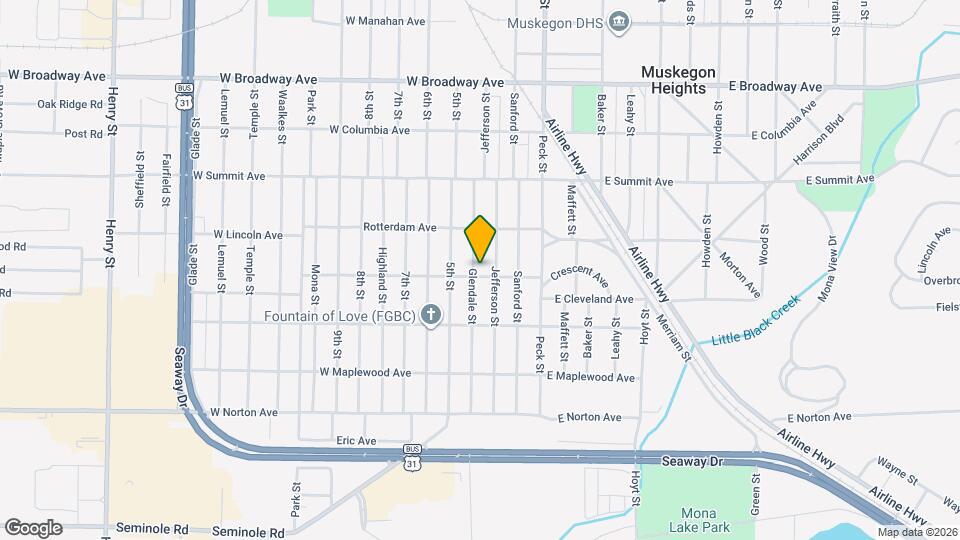 3134 Glendale St Map and Location Details