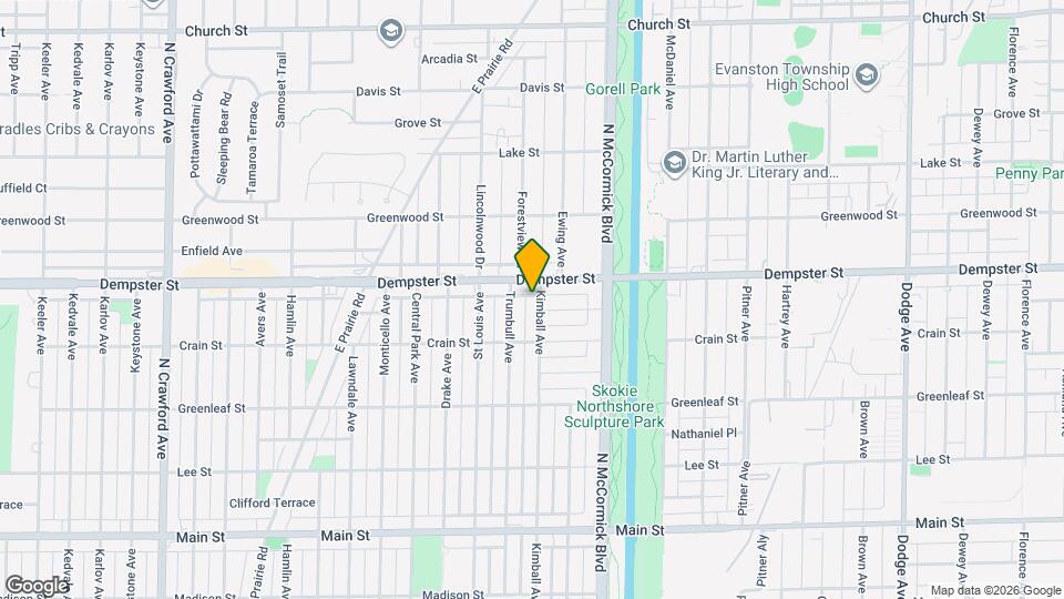 8734 Kimball Ave, Unit 8734 Kimbal Skokie Il -2 Map and Location Details
