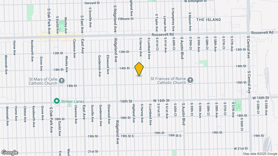 1432 Harvey Ave Map and Location Details