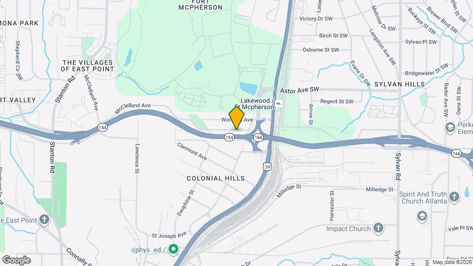 1332 McClelland Ave Map and Location Details