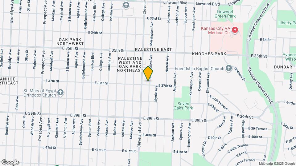 3816 E 37th St Map and Location Details