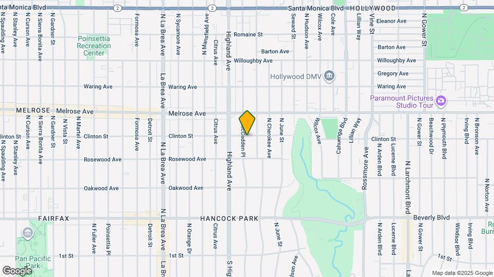 546 N McCadden Pl Map and Location Details