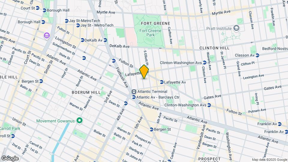 123 Fort Greene Pl Map and Location Details
