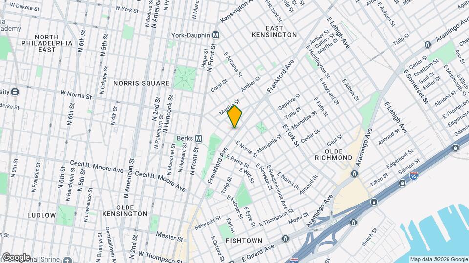 2012-18 Frankford Ave Map and Location Details