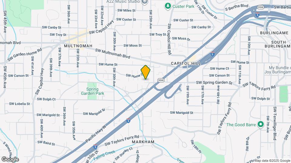 2531 SW Spring Garden St Map and Location Details