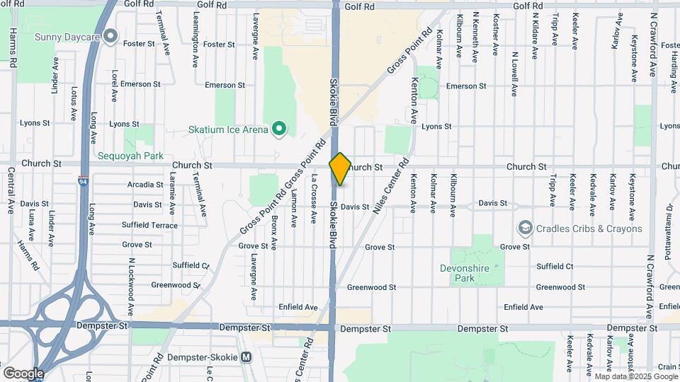 9125 Skokie Blvd Map and Location Details