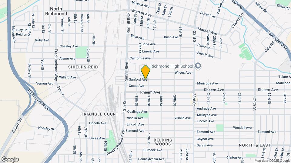 1610 Sanford Ave Map and Location Details