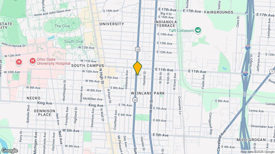 1496 Summit St Map and Location Details