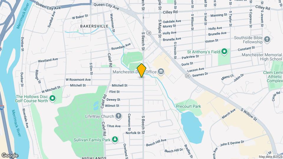 401 S Beech St Map and Location Details