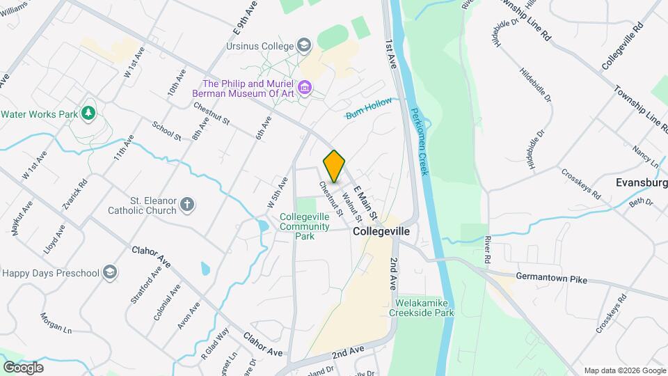 55 W 4th Ave Collegeville PA Apartments and Nearby Collegeville