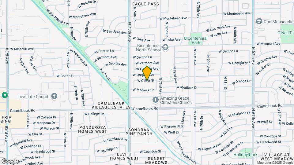 7371 W Colter St Map and Location Details