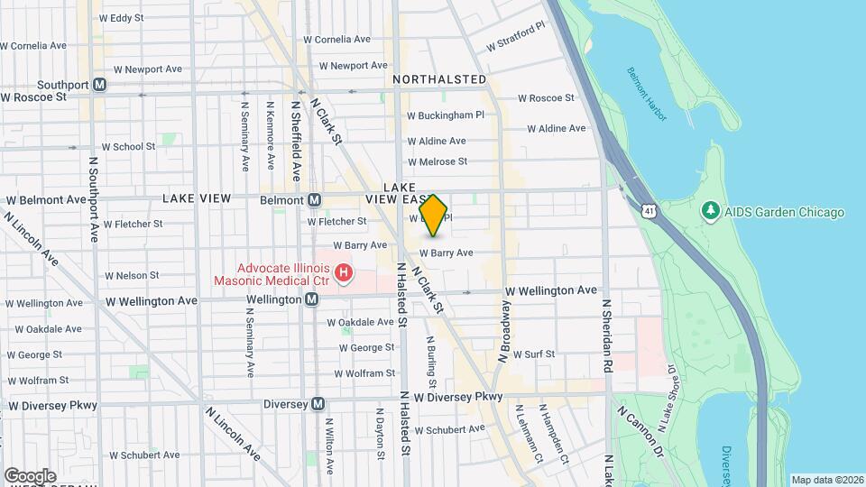 720 W Barry Ave, Unit J01P Mapa y Detalles de la Ubicación