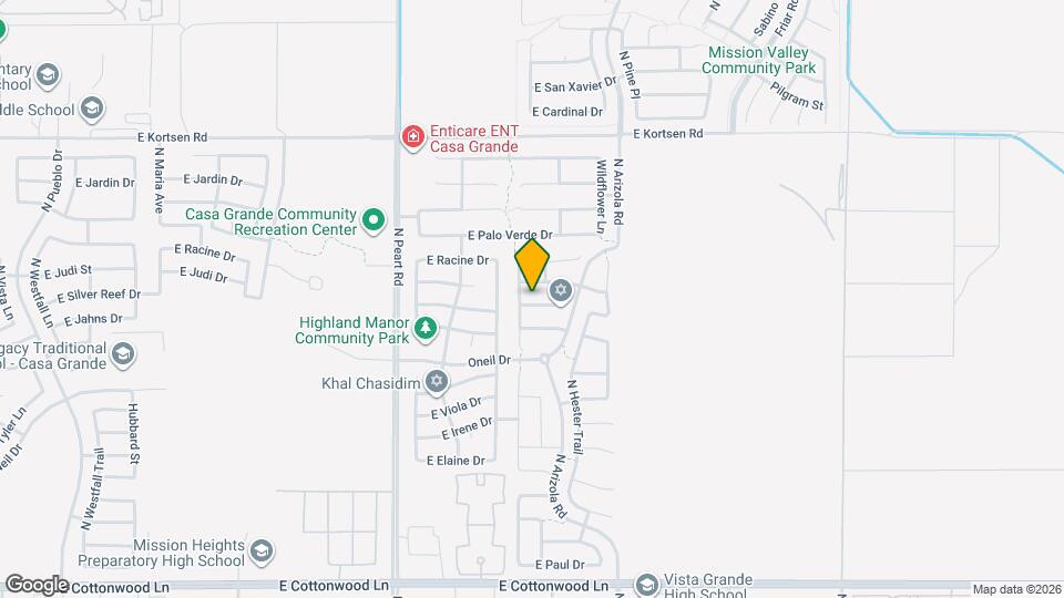1620 E Silver Reef Dr Map and Location Details