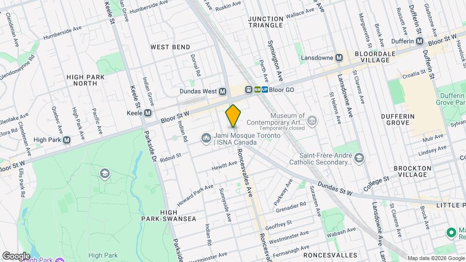 2243 Dundas St W Map and Location Details