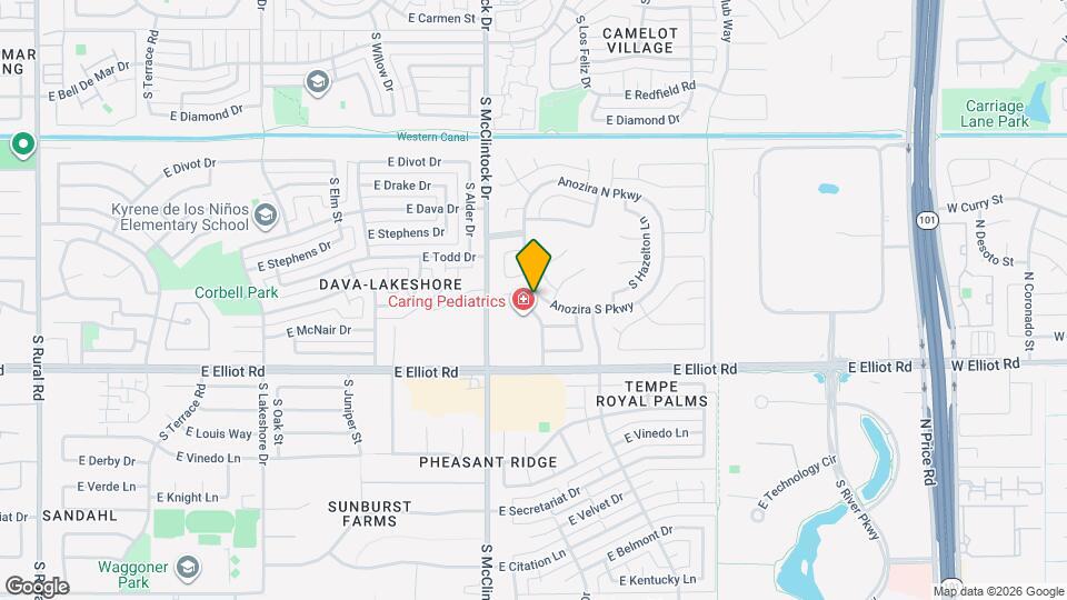 7421 S Kachina Dr Map and Location Details