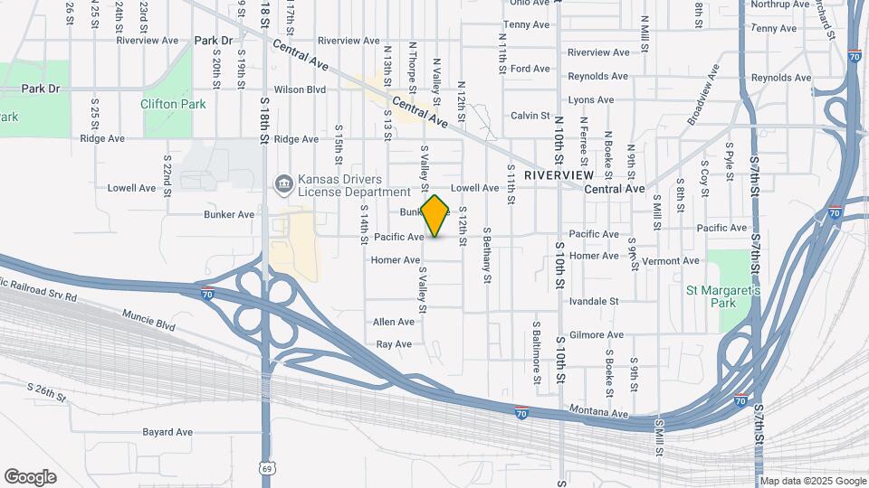 1229 Pacific Ave Map and Location Details