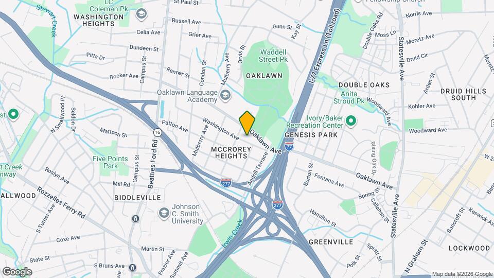 1642 Washington Ave Map and Location Details