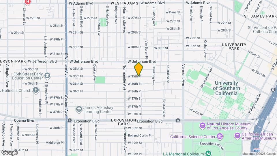 1326 W 35th Pl, Unit Private Room at 1326 W 35th Pl (9B9B) Map and Location Details
