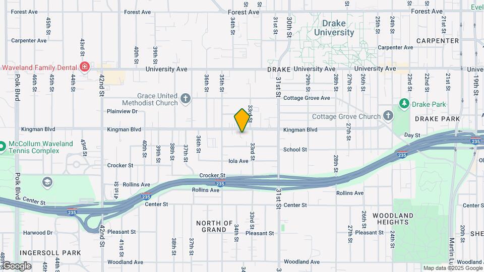 3322 Kingman Blvd Map and Location Details