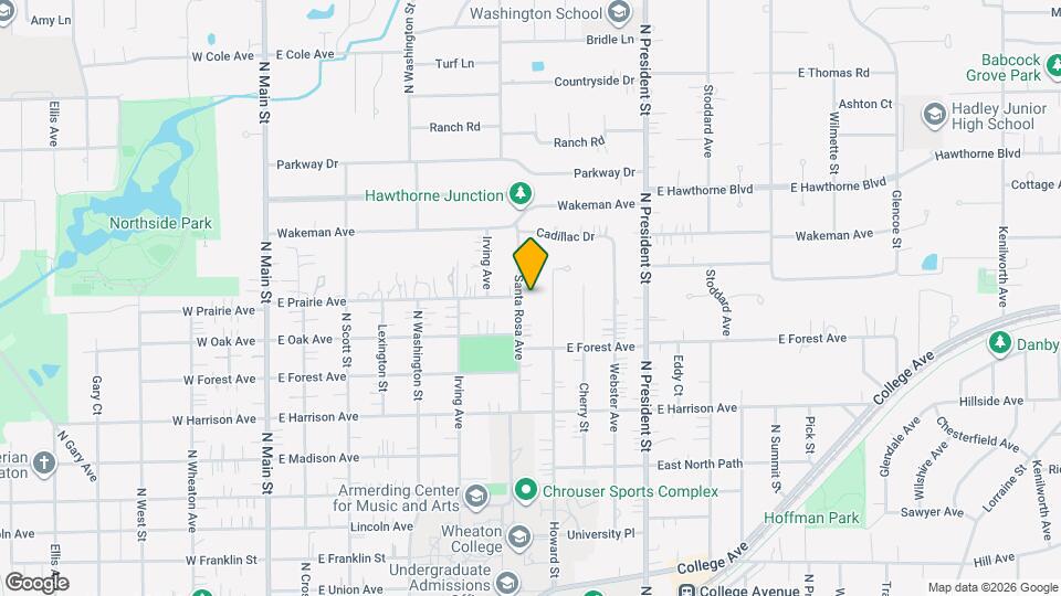1127 Santa Rosa Ave Mapa y Detalles de la Ubicación