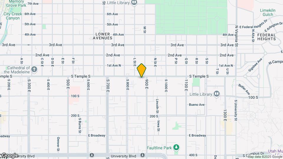 862 E South Temple St Map and Location Details