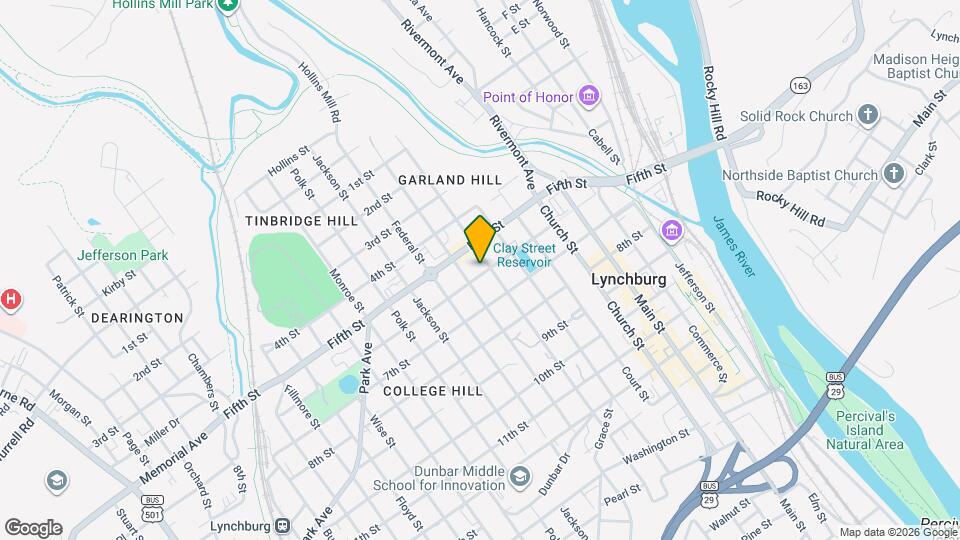 605 Harrison St. Map and Location Details