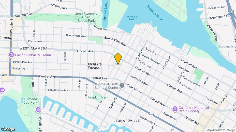 1551 Santa Clara Ave, Unit 4 Mapa y Detalles de la Ubicación