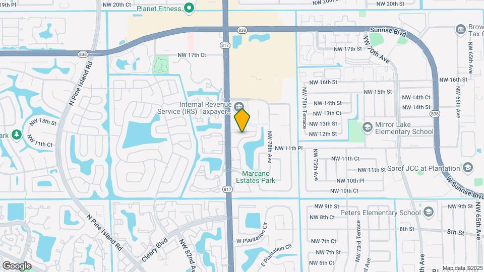 7885 NW 11th Pl, Unit 2-121 Map and Location Details