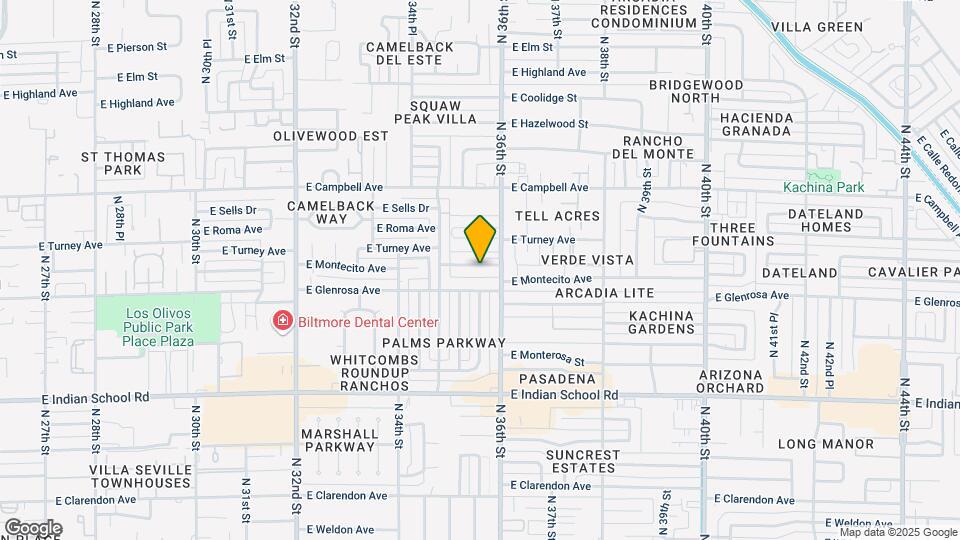 3539 E Montecito Ave Map and Location Details