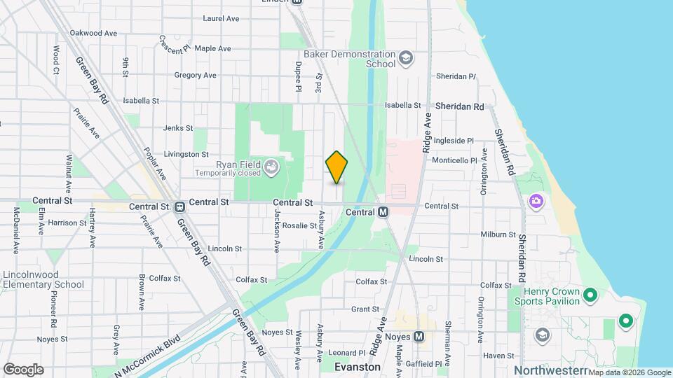 1229 Central St Map and Location Details