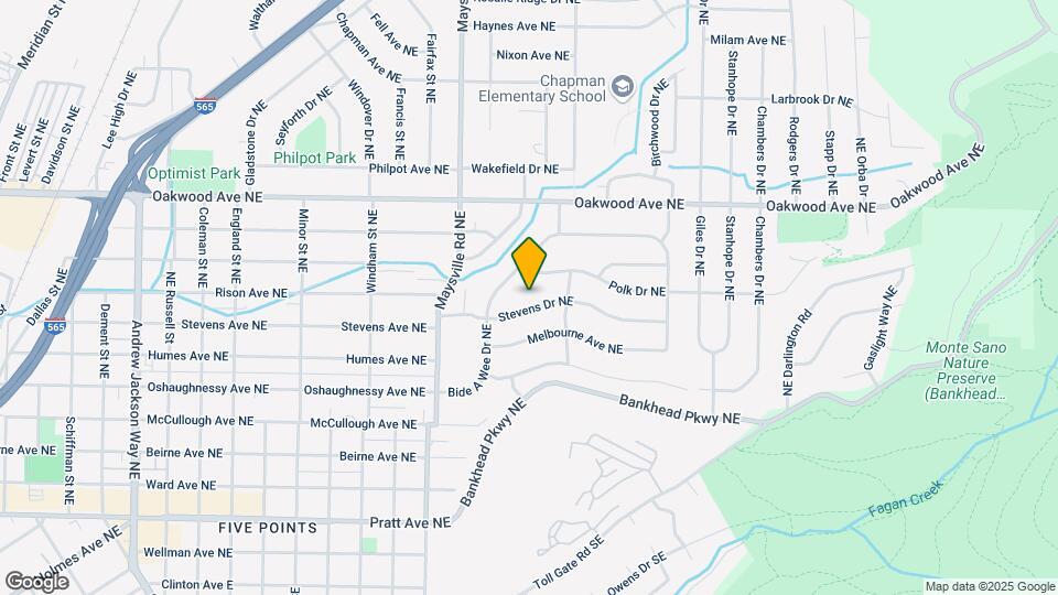 1811 Stevens Dr NE Map and Location Details