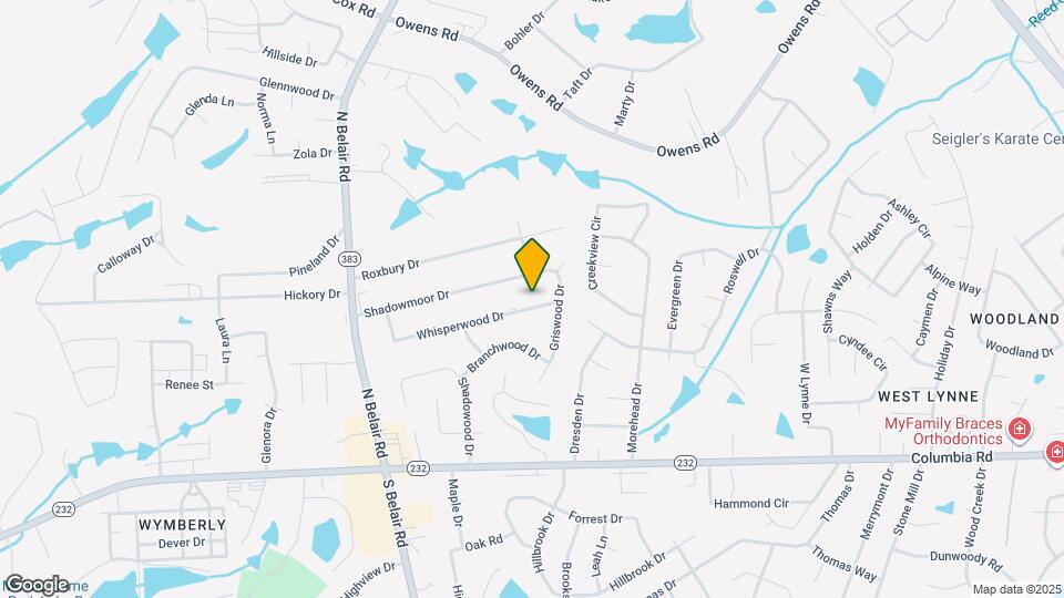 4423 Whisperwood Dr Map and Location Details