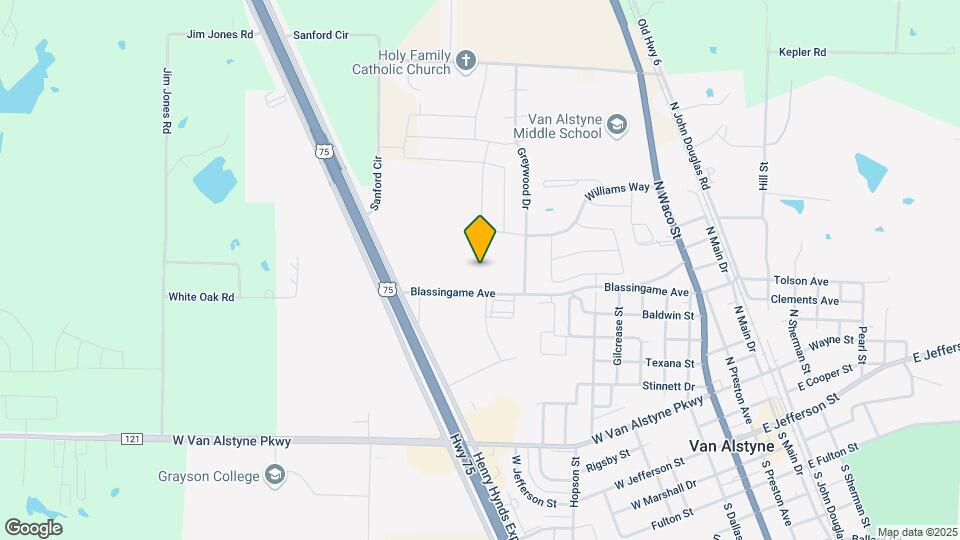 Palladium Van Alstyne Senior Mapa y Detalles de la Ubicación