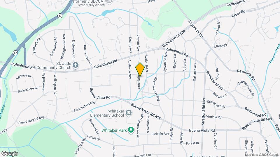 2625 Greenbrier Rd Map and Location Details