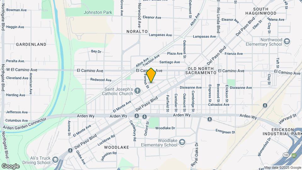 1911 El Monte Ave Mapa y Detalles de la Ubicación