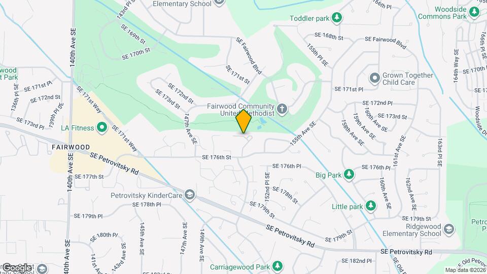 17529 151st Ave SE, Unit Renton Map and Location Details