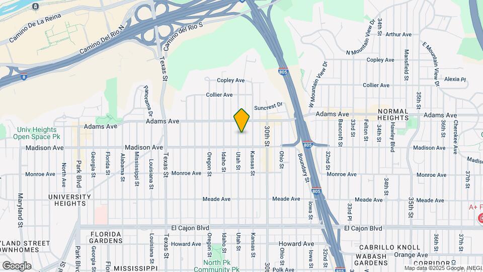 4649 Utah St Map and Location Details