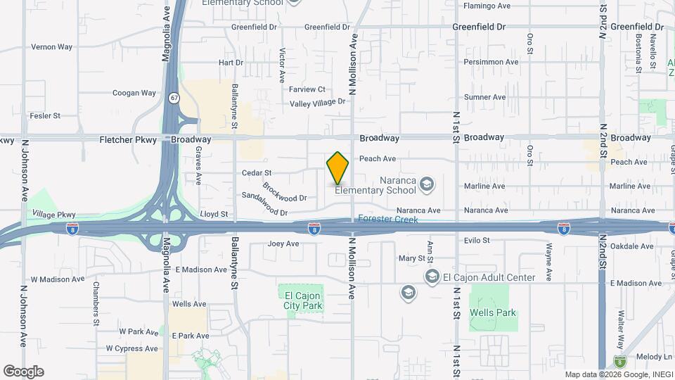 740 N Mollison Ave Map and Location Details