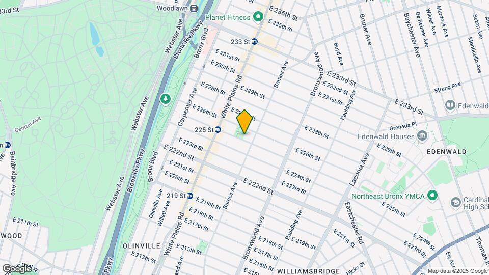 765 East 225th Street Map and Location Details