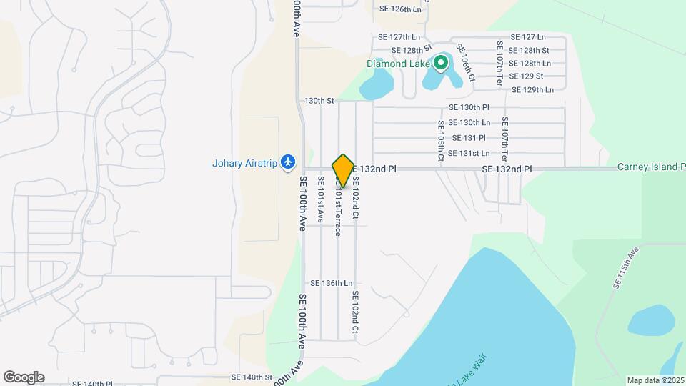 13333 SE 101st Terrace Map and Location Details