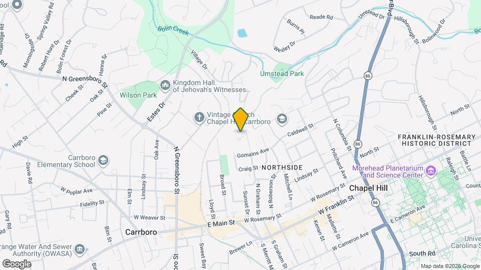 706 Sykes St Map and Location Details