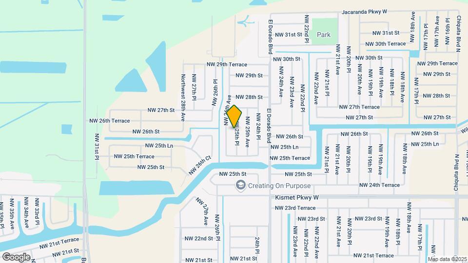 2606 NW 25th Pl Mapa y Detalles de la Ubicación