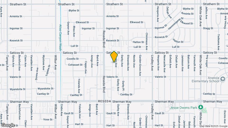 7505 Canby Ave Map and Location Details