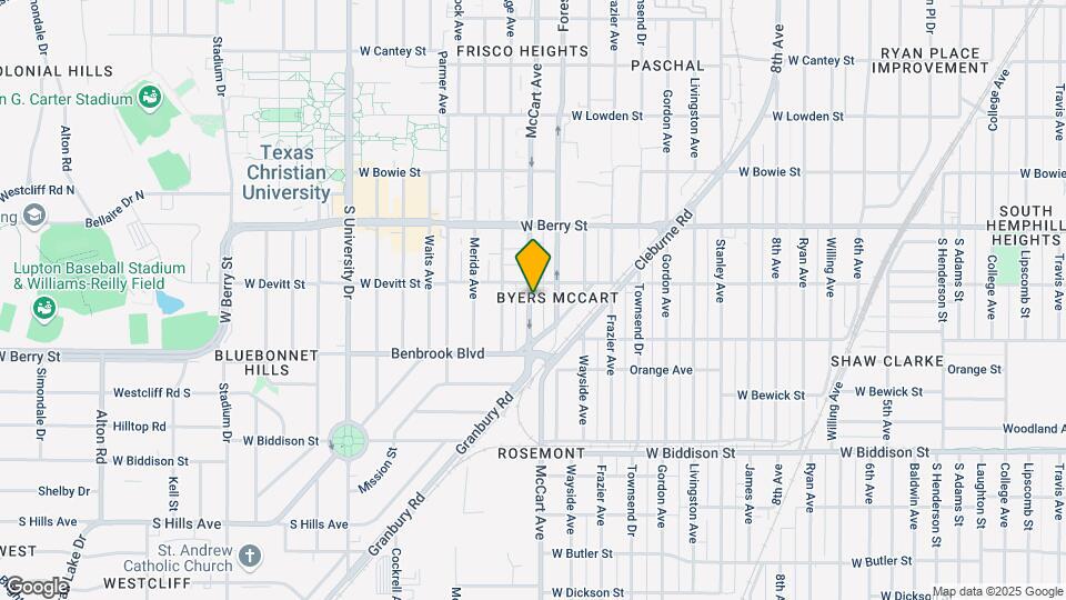 3211 McCart Map and Location Details