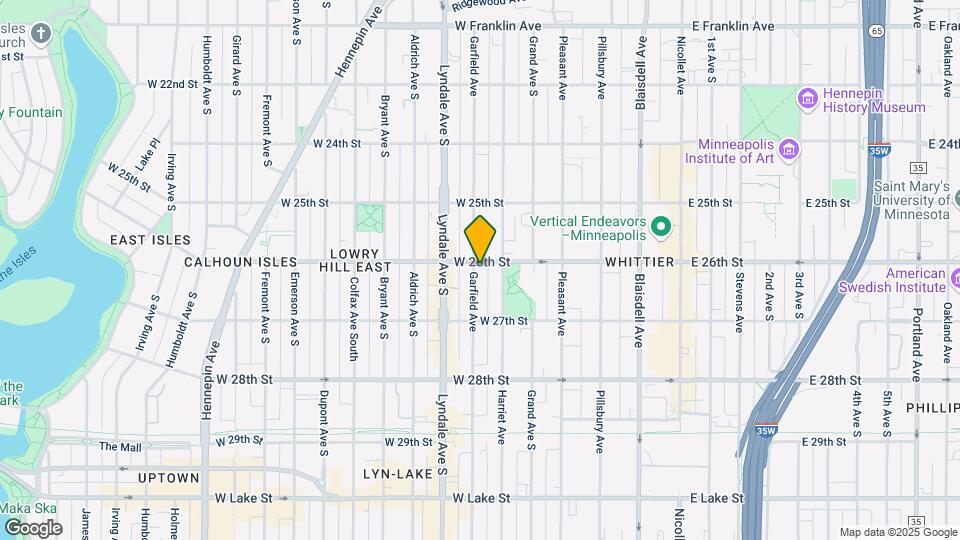 2601 Garfield Ave Map and Location Details