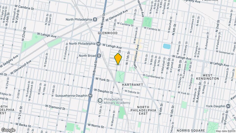 2521 N 12th St Map and Location Details